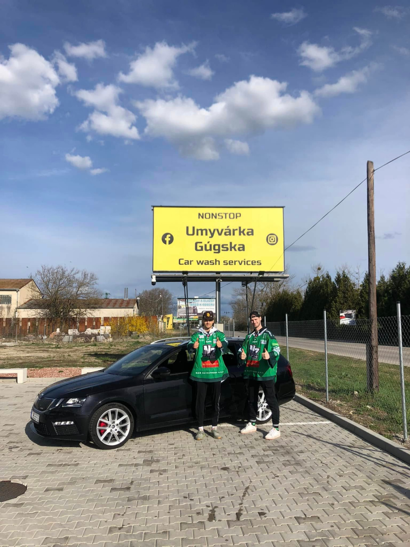 Billboard Umývárka Gúgska pri prevádzke v Nových Zámkoch